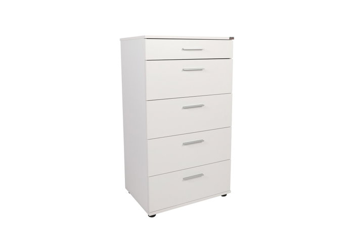 Hanah Home Cómoda de 5 cajones Blanca Hanah Home Cómoda de 5 cajones Blanca